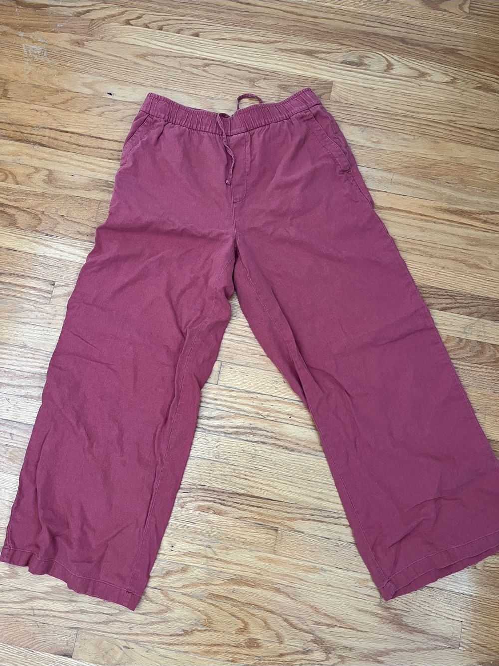 Linen blend pants